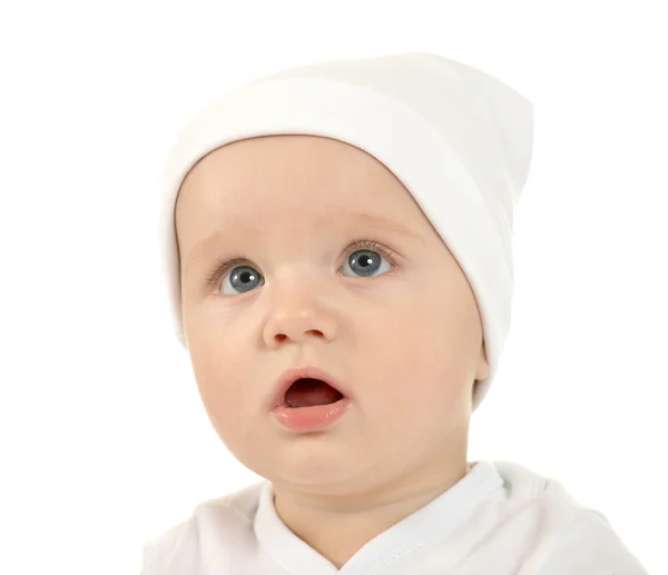 Adorable baby girl  in hat — Stock Photo, Image