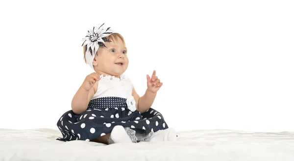 Hermoso bebé en lindo vestido —  Fotos de Stock