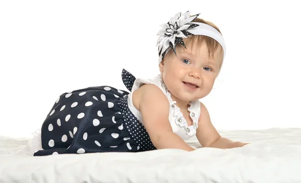 Beautiful  baby in cute dress — 스톡 사진
