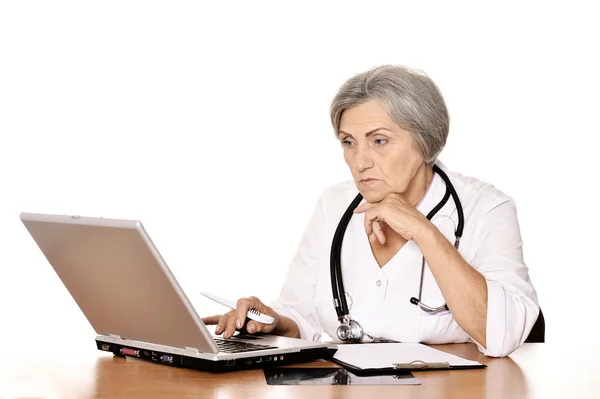 Serious elderly doctor — Stock Photo, Image