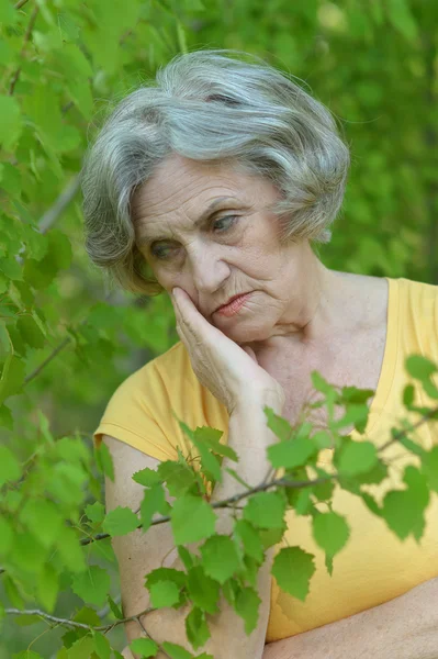 Niza triste vieja mujer —  Fotos de Stock