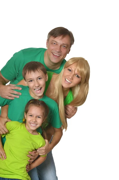 Cute happy family — Stock Photo, Image