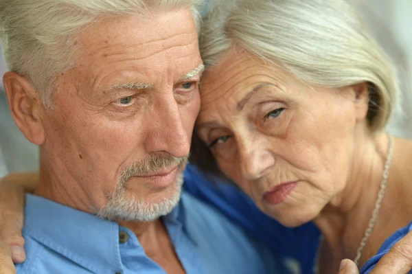 Triste casal de idosos — Fotografia de Stock