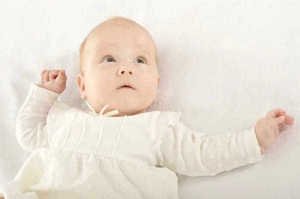 Menina bebê no cobertor — Fotografia de Stock