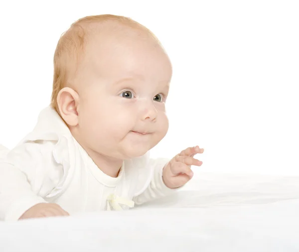 毛布に愛らしい赤ちゃん女の子 — ストック写真