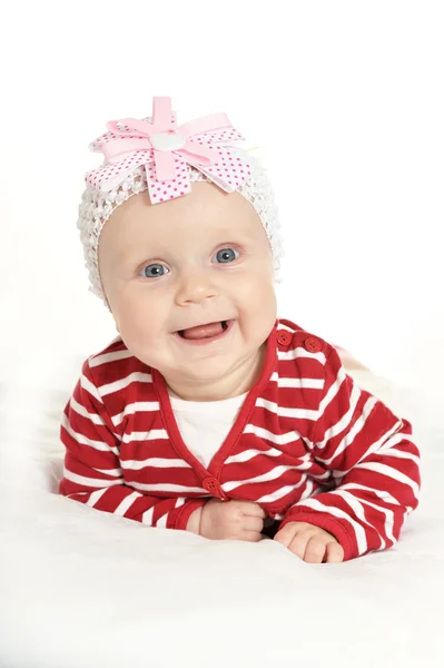 Baby girl  in cute  clothes — Stock Photo, Image