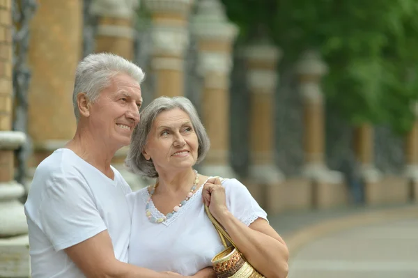 Schönes älteres Paar im Freien — Stockfoto
