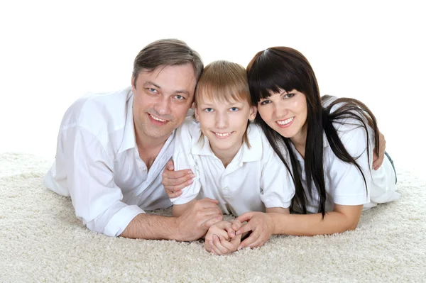 Jongen en zijn ouders — Stockfoto