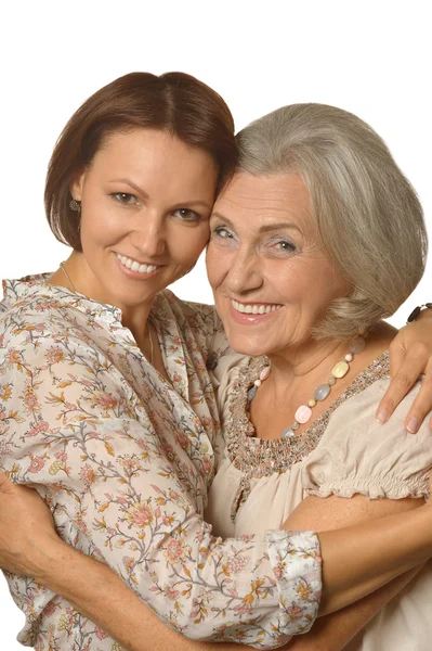 Donna anziana con figlia — Foto Stock