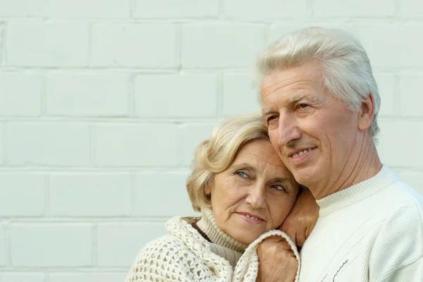 Beau couple âgé extérieur — Photo