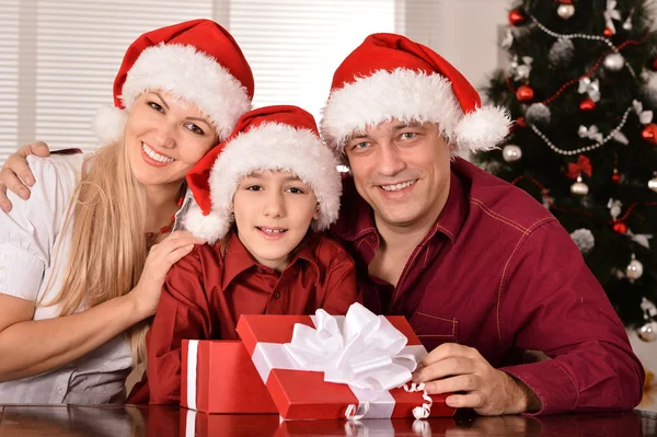 Family celebrating New Year Stock Picture