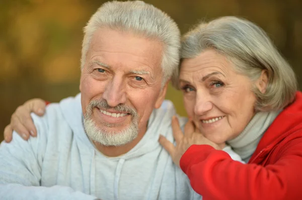 Happy fit senior couple — Stock Photo, Image