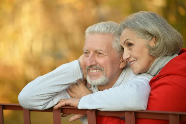 Happy passa äldre par — Stockfoto