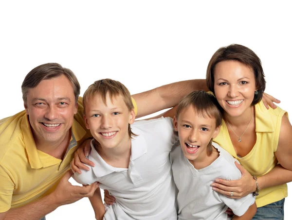 Cute family  posing — Stock Photo, Image