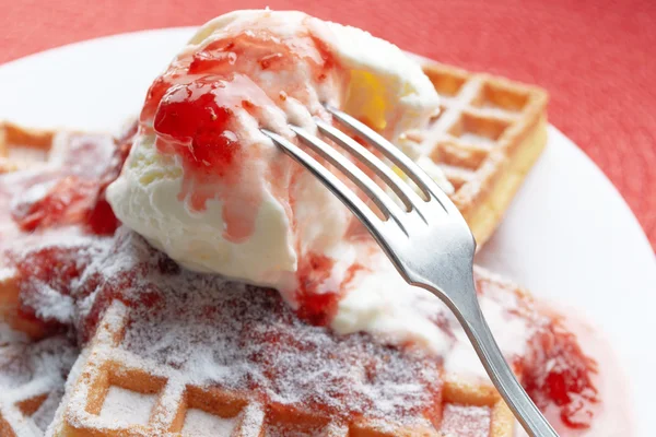 Belgische Waffeln — Stockfoto