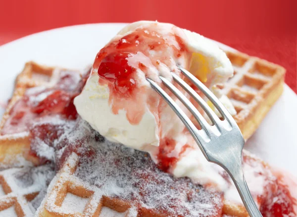 Belgische Waffeln — Stockfoto