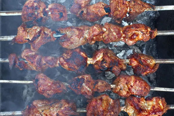 Meat on the grill — Stock Photo, Image