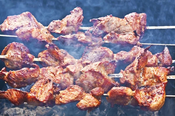 Meat on the grill — Stock Photo, Image