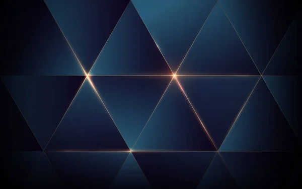 要約技術 未来的デジタルハイテクコンセプト 抽象幾何学的な豪華なロイヤルブルーパターン ベクターイラスト — ストックベクタ