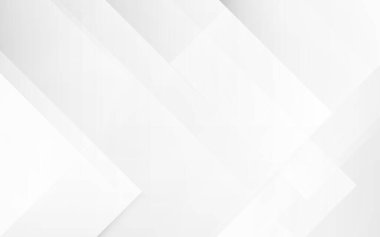 Soyut beyaz ve gri geometrik şekilli dijital yüksek teknolojili arka plan teknolojisi. Vektör illüstrasyonu