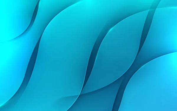 Abstrakte Blaue Streifen Wellen Muster Hintergrund Vektorillustration — Stockvektor