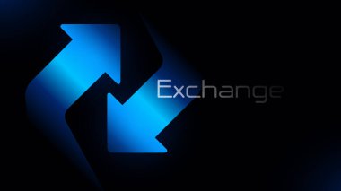 Double reverse arrow. Exchange icon. Transfer