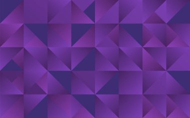 Mor kareli mor arkaplan. Soyut geometrik kareler ve üçgen desenler