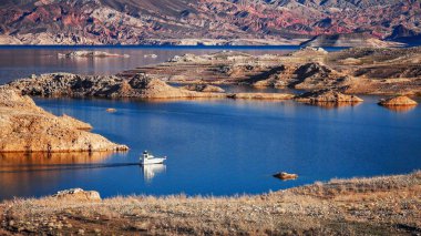 Boat on Lake Mead clipart
