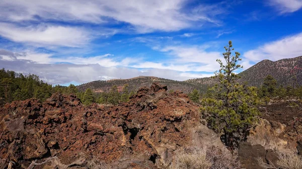 Ancient Lava Flow at Sunset Crater National Monument — Stock Photo, Image