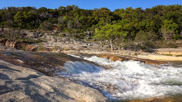 Pedernales Falls State Park i rzeka w Teksasie — Zdjęcie stockowe