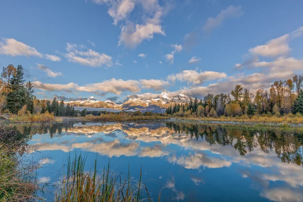 Teton Sunrsie őszi elmélkedés — Stock Fotó