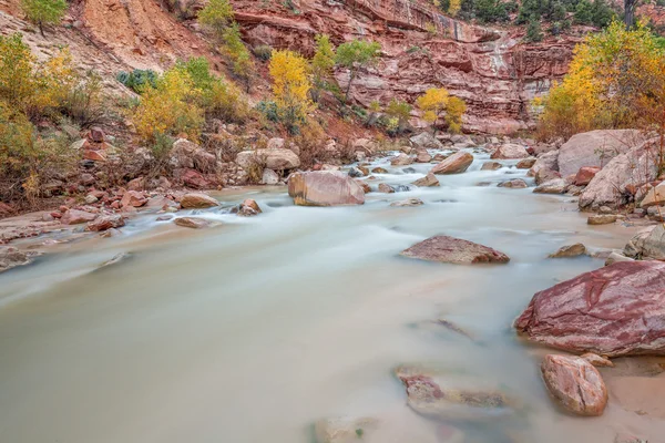 Virgin River Fall Landscape — Stock Photo, Image