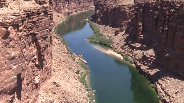 Marmorschlucht und Colorado-Fluss — Stockvideo