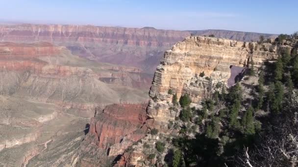 Severní okraj Grand Canyonu krajina — Stock video