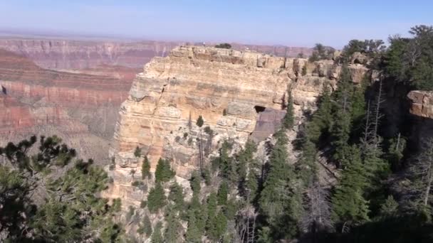 North Rim Wielkiego Kanionu krajobraz — Wideo stockowe