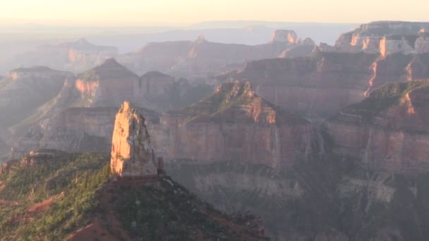 Paisaje del Gran Cañón del Borde Norte — Vídeo de stock