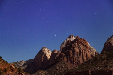 Zion National park gece manzara