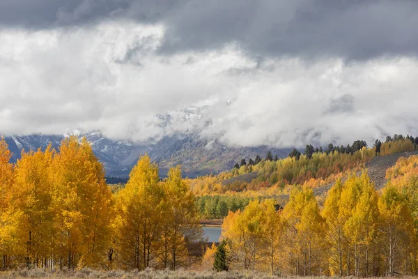 Ένα Όμορφο Τοπίο Φθινόπωρο Στο Grand Teton Εθνικό Πάρκο Wyoming — Φωτογραφία Αρχείου