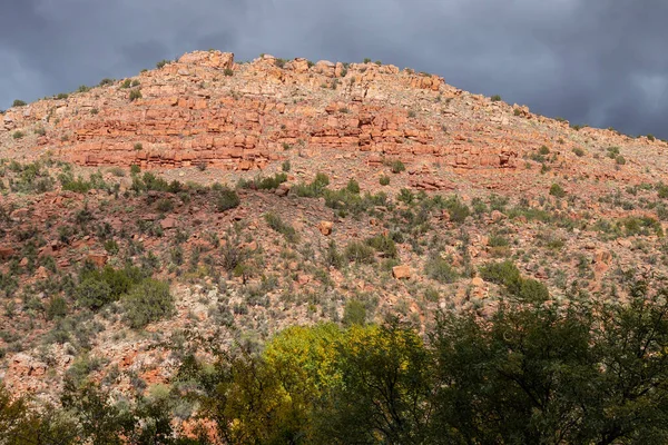 Scenic Landscape Verde River Canyon Arizona Autumn — Stock Photo, Image