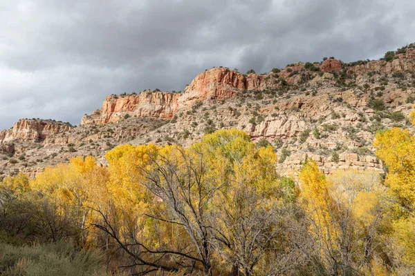 Paysage Automne Pittoresque Dans Verde River Canyon Arizona — Photo