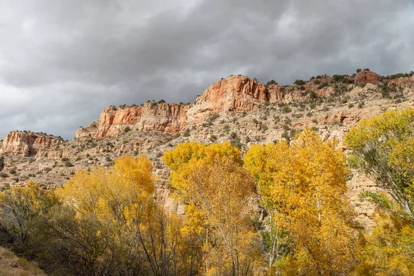 Scenic Autumn Landscape Verde River Canyon Arizona — Stock Photo, Image