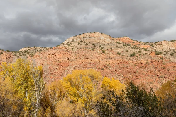 Scenic Autumn Landscape Verde River Canyon Arizona — Stock Photo, Image