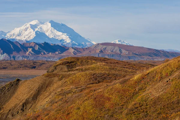 デナリ国立公園の美しい秋の風景 アラスカ — ストック写真
