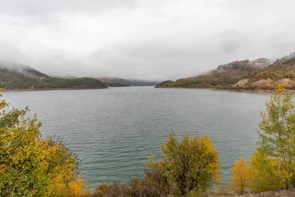 Een Schilderachtig Landschap Langs Snake River Idaho Herfst — Stockfoto