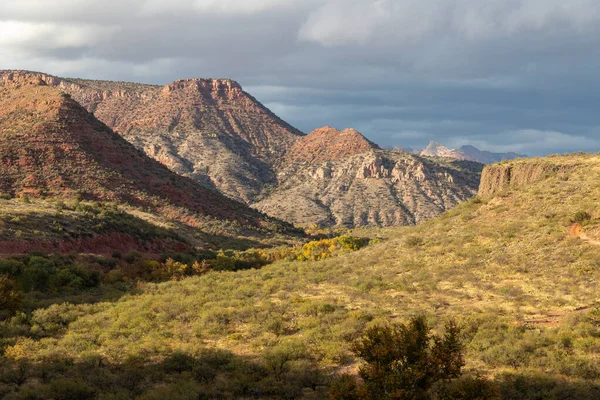 Scenic Landscape Verde River Canyon Arizona Autumn — Stock Photo, Image