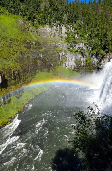 Scenic Landscape Upper Mesa Falls Henry Fok Snake River Idaho — Stock Photo, Image