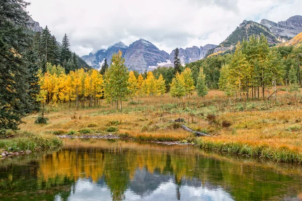 Maroon Bells in Fall — Stock Photo, Image