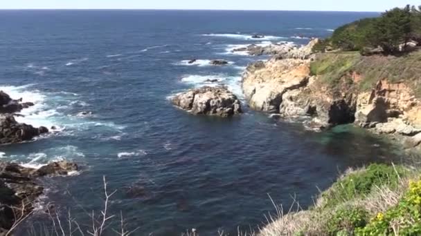 Big Sur Californië kust — Stockvideo