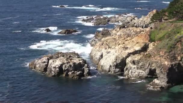 Big Sur California sahil şeridi — Stok video