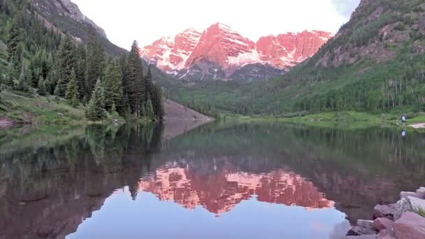 Sommar på maroon bells — Stockvideo